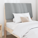 vidaXL Kárpitozott fejtámla Világosszürke 90 cm Tömör fenyőfa