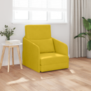 vidaXL Kanapéágy Sárga 65 x 80 x 83 cm Bársony