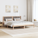 vidaXL Ágykeret fejtámlával Tópszínű 160 x 200 cm Tömör fenyőfa