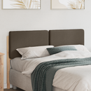 vidaXL Kárpitozott fejtámla Barna és taupe 120 cm Tömör fenyőfa