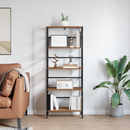 vidaXL Könyvespolc Öreg fa 60 x 29,5 x 149 cm Faanyag