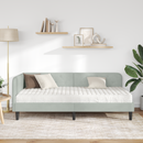 vidaXL Sarokágy keret Világosszürke 100 x 200 cm Bársony