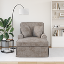 vidaXL Fotel Loungba Szoknyával Homokszín 157 x 91 x 91 cm ARES