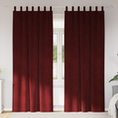 vidaXL Sötétítő függönyök 2 pcs Bordó 140 x 245 cm Bársony
