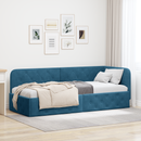 vidaXL Sarokágy keret Kék 80 x 200 cm Bársony