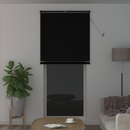 vidaXL Zsaluzia Fekete 213 x 90 cm 25 mm PVC