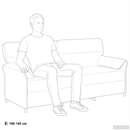 vidaXL 3-Fős kanapé Fekete 198 x 83 x 95 cm Szövet