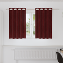 vidaXL Sötétítő függönyök 2 pcs Bordó 140 x 140 cm Bársony