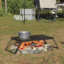 vidaXL Összecsukható Kemping Grill Fekete 31,5 x 26,5 x 4 cm