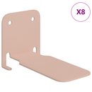 vidaXL Lebegő polc polcokkal 8 pcs Rózsaszín 6 x 10,8 x 6,6 cm
