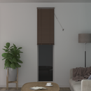 vidaXL Zsaluzia Sötét barna mintával 213 x 50 cm 25 mm PVC