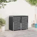 vidaXL Kerekes Hulladékgyűjtő Tárolás for 2 Bins 240L Antracitszürke