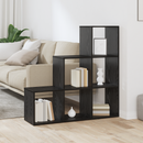 vidaXL Szobaelválasztó könyvespolc Fekete tölgy 99 x 29 x 99 cm