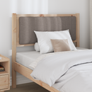 vidaXL Kárpitozott fejtámla fejtámlával Barna 90 cm Tömör fenyőfa