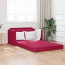 vidaXL Kanapéágy Bordó 124 x 71 x 78 cm Bársony