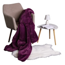 Konzolasztal, fehér/természetes fa TAVAS