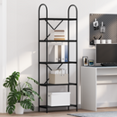 vidaXL Könyvespolc Fekete tölgy 60 x 30 x 183 cm Faanyag