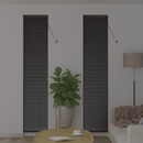 vidaXL Zsalugáter Redőnyök Fekete 220 x 50 cm Alumínium