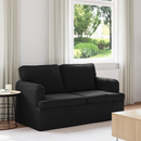 vidaXL Kanapé Fekete 144 x 80 x 85 cm szövet