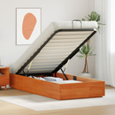 vidaXL Ottomán Ágykeret Viaszbarna 90 x 190 cm Tömör fenyő