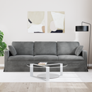 vidaXL Kanapé Sötétszürke 228 x 78 x 80 cm Bársony