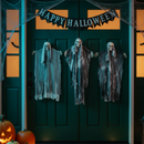 vidaXL Halloween Függő Szellem 3 pcs Fekete 66 x 110 cm Poliészter