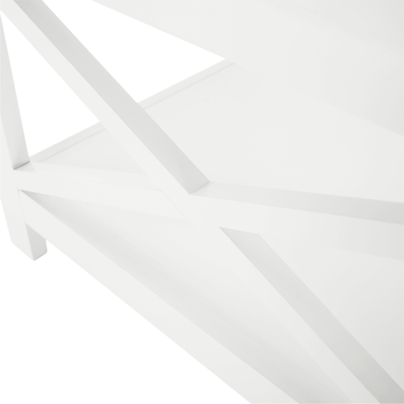 Dohányzóasztal, fehér, EDRIA