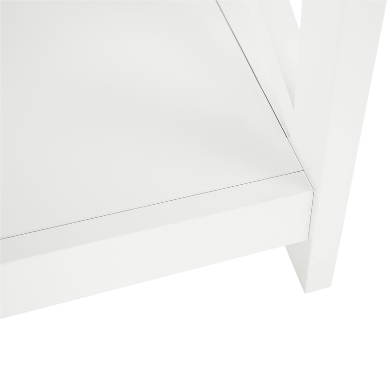 Dohányzóasztal, fehér, EDRIA