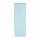 Gyerek szekrény, kék/gyerek minta, EDRIN