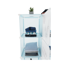 Gyerek szekrény, kék/gyerek minta, EDRIN