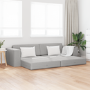 vidaXL Kanapéágy Felhőszürke 245 x 78 x 77 cm szövet