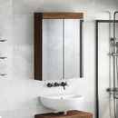 vidaXL Fürdőszobai tükörszekrény TULUM Barna Tölgy 60 x 16,5 x 78 cm