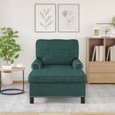 vidaXL PÁRÁS FOTEL párnával Sötétzöld 91 x 157 x 91 cm szövet