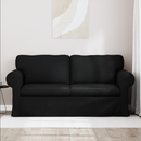 vidaXL Kanapé Fekete 175 x 82 x 80 cm szövet