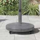 vidaXL Napernyőtalp Sötétszürke fa hatás 48 x 48 x 32 cm