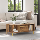 vidaXL Dohányzóasztal fiókkal Öreg fa 90 x 50 x 26.5 cm Faanyag