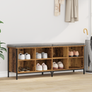 vidaXL Cipőszekrény Öreg fa 131 x 35 x 50 cm Műszaki fa és vas