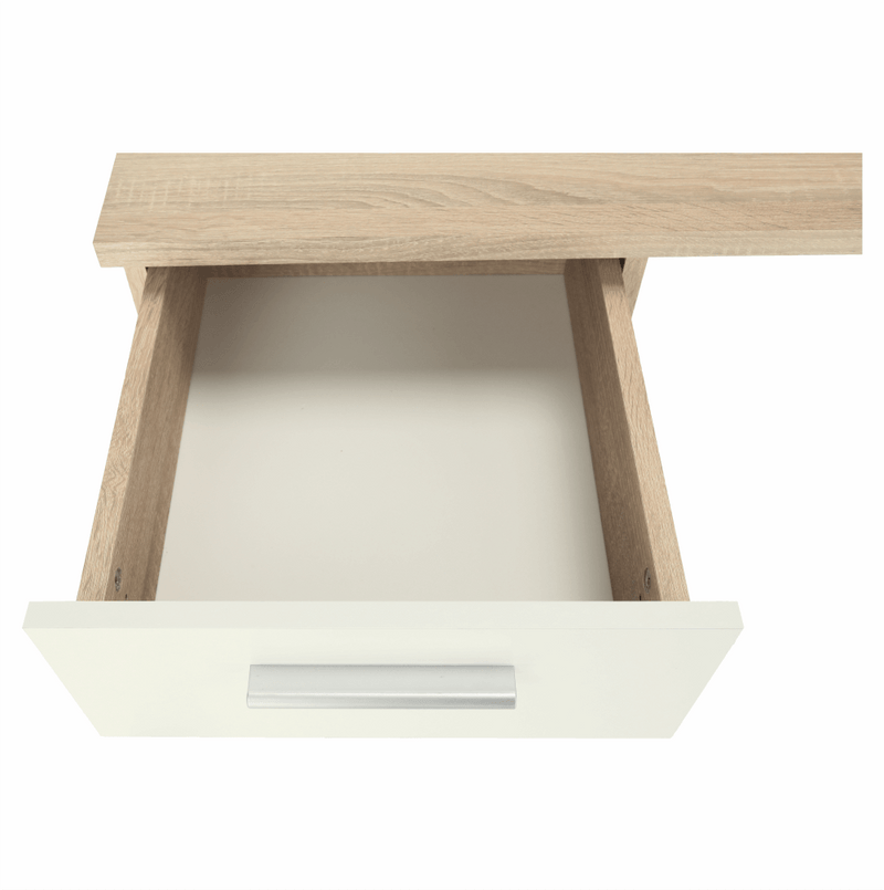 Számítógépasztal, sonoma tölgyfa/fehér, EGON