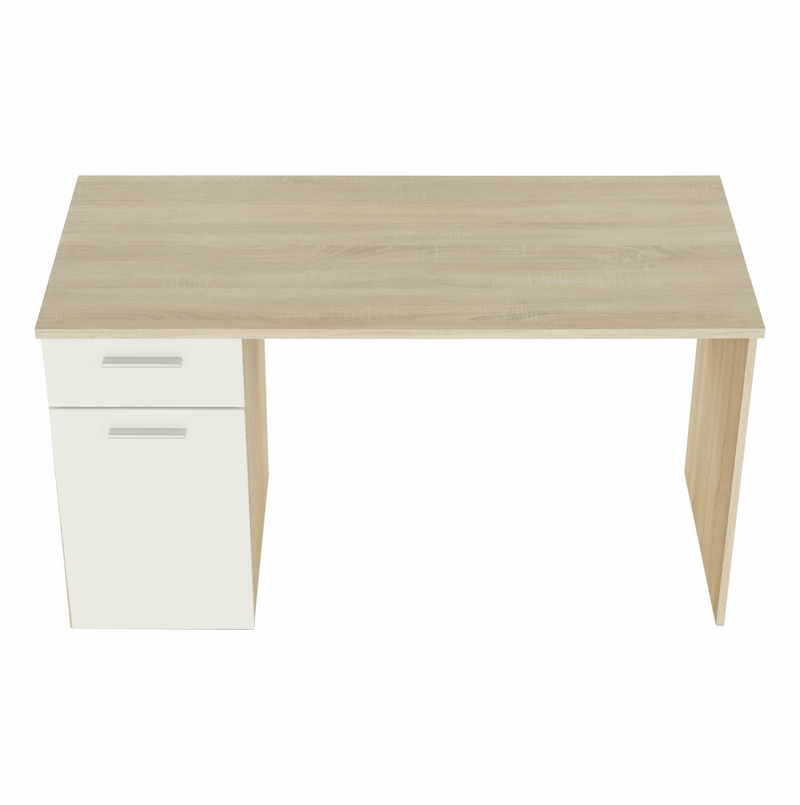 Számítógépasztal, sonoma tölgyfa/fehér, EGON
