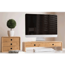 Monitor állvány, bambusz, természetes, ELARO TYP 2