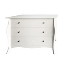 Komód, fehér, ELIANA