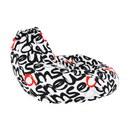 Babzsák, fehér/fekete/szürke/piros minta, ELION