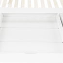 Ágy 2 konténerrál, fehér, ELISIA