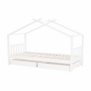 Ágy 2 konténerrál, fehér, ELISIA