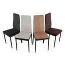 Étkező szék, sotétszürke/fekete, ENRA