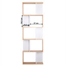 Könyvespolc, tűnyalábos fenyő/fehér, ERDEM NEW TYP 3