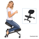 Ergonomikus térdelőszék, kerozin/bükkfa, FLONET