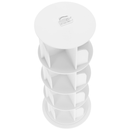 Forgó polcállvány, 4 polc, fehér, ERION TYP 1+ ajándék