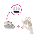 Forgó polcállvány, 4 polc, fehér, ERION TYP 1+ ajándék