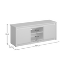 TV asztal 2D/125, fehér, ERODIN